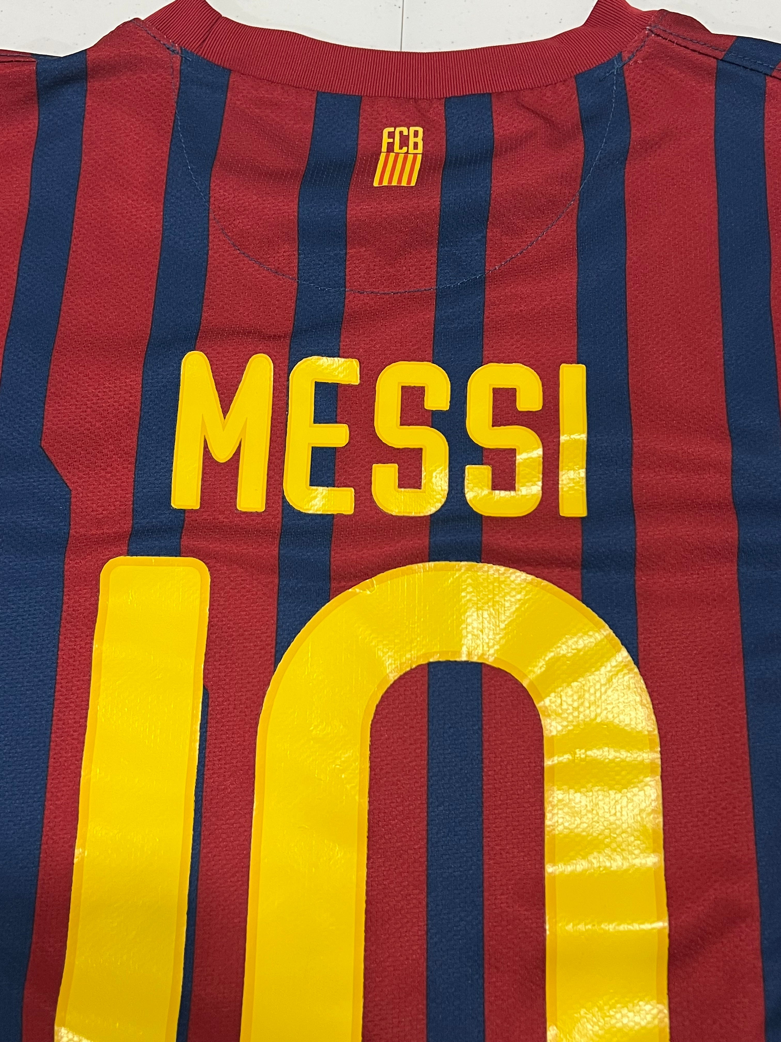 FC Barcelona 2011-12 Messi #10 Home Jersey, Size Medium