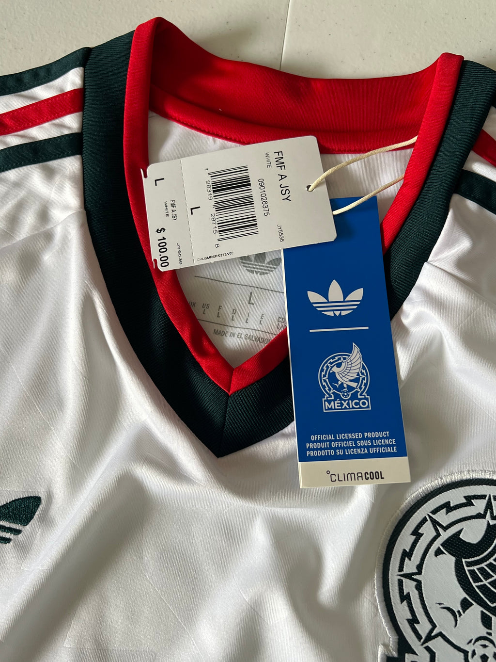 Mexico Away 2026 World Cup Jersey Size Large