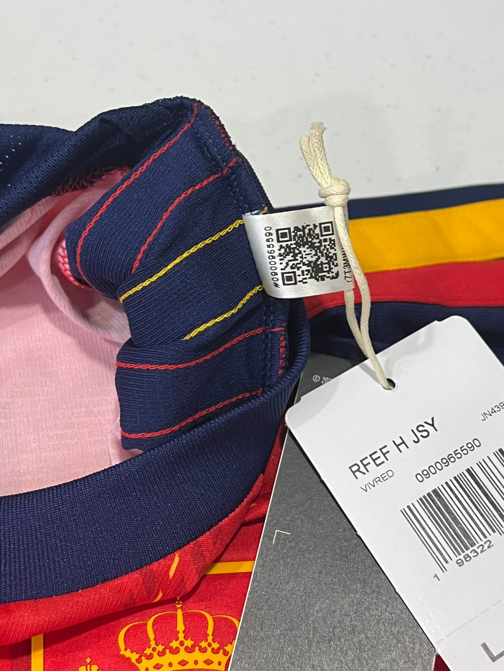 Spain Home 2026 World Cup Jersey Size Large