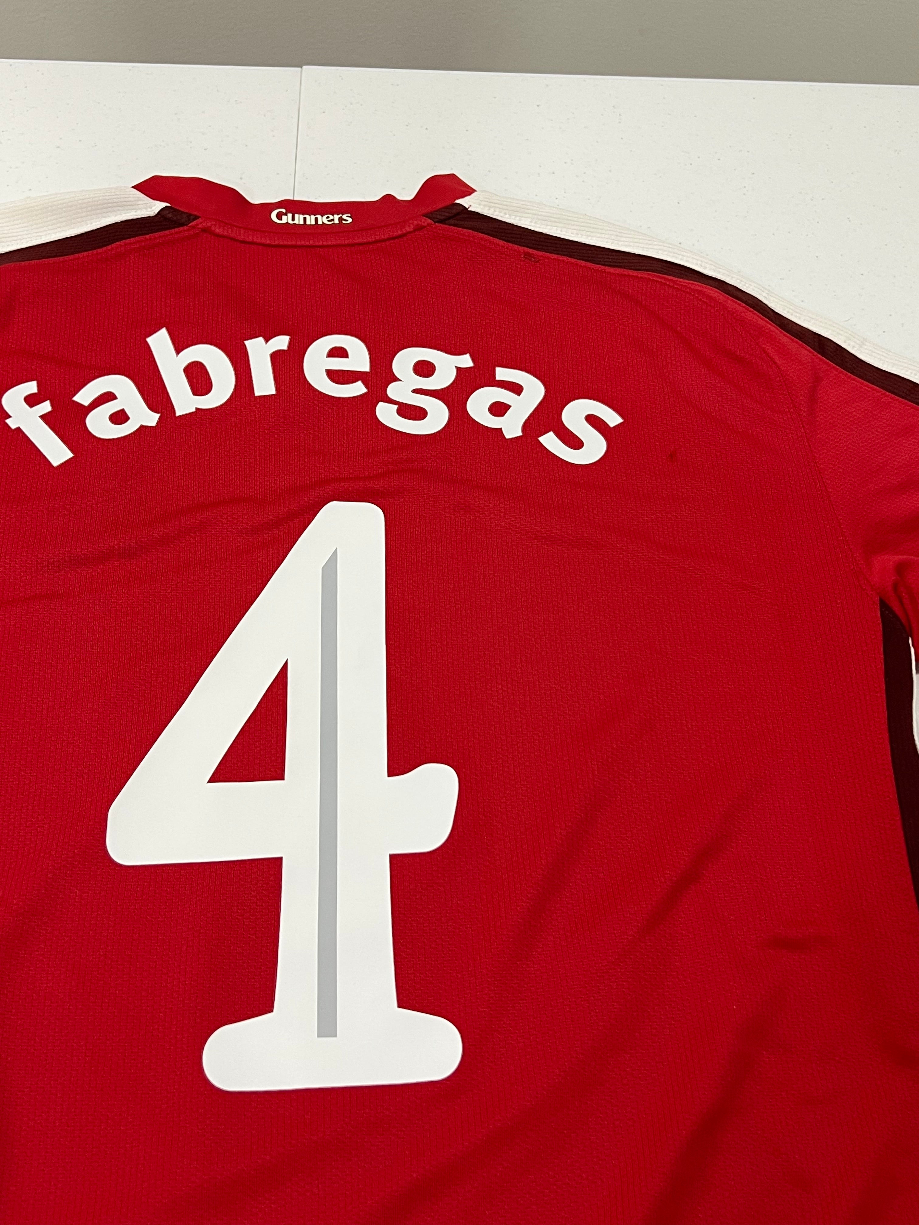Arsenal 2008-10 Home Fabregas #4 Size Large