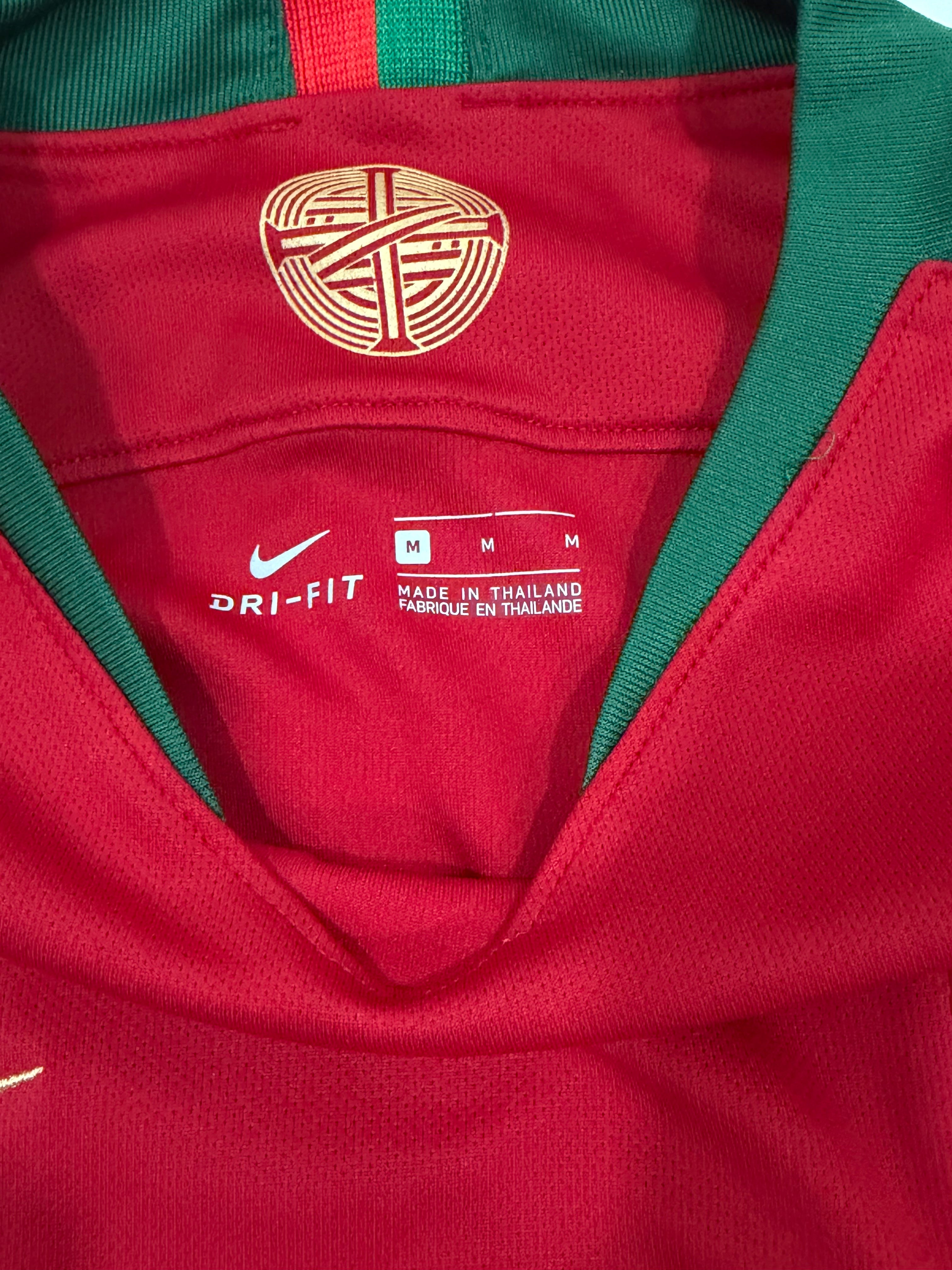 Portugal 2018-2019 Home Jersey Size Medium