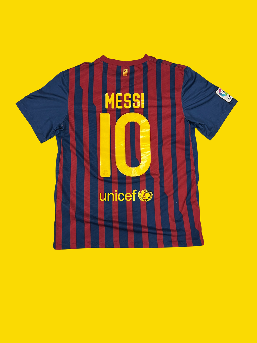 FC Barcelona 2011-12 Messi #10 Home Jersey, Size Medium