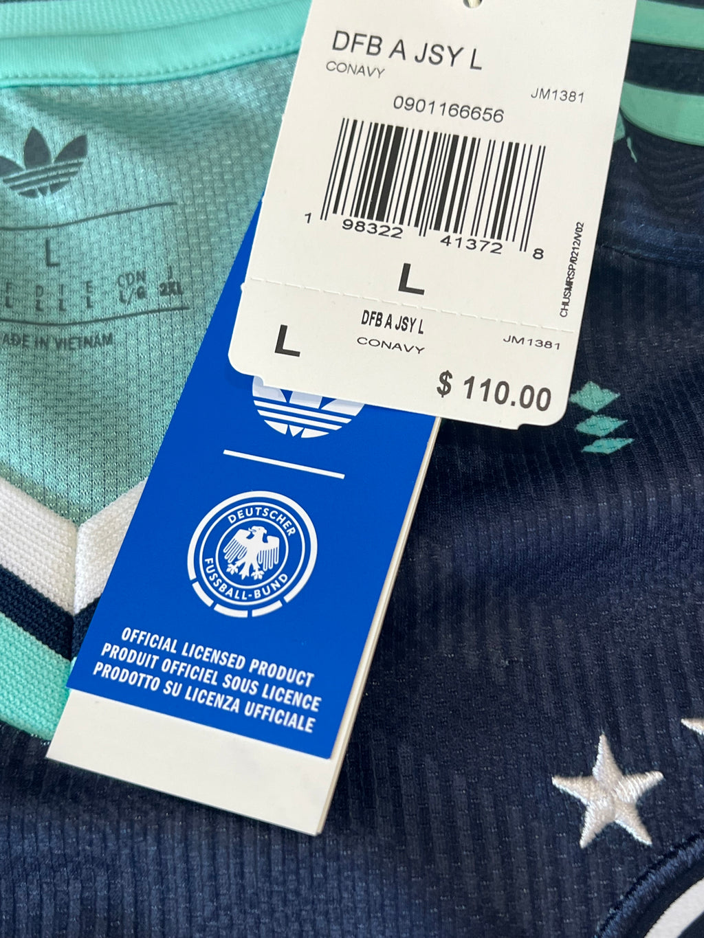 Germany Away 2026 World Cup Long Sleeve Jersey Size Large