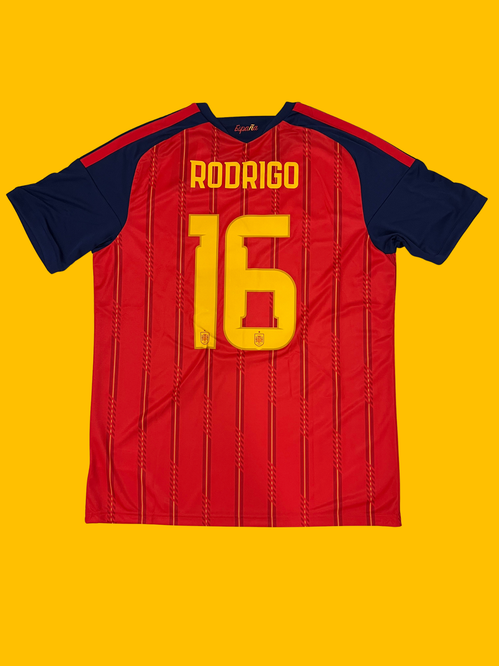 Spain 2026 Home Rodri #16 World Cup Jersey Size Large BNWT