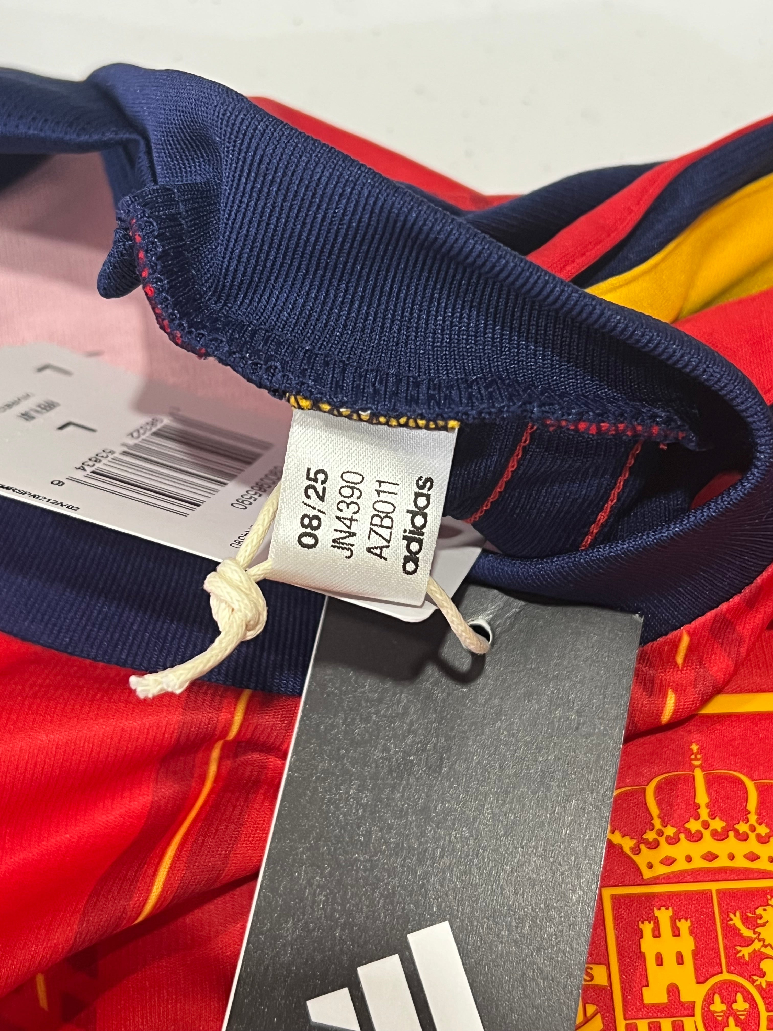 Spain Home 2026 World Cup Jersey Size Large