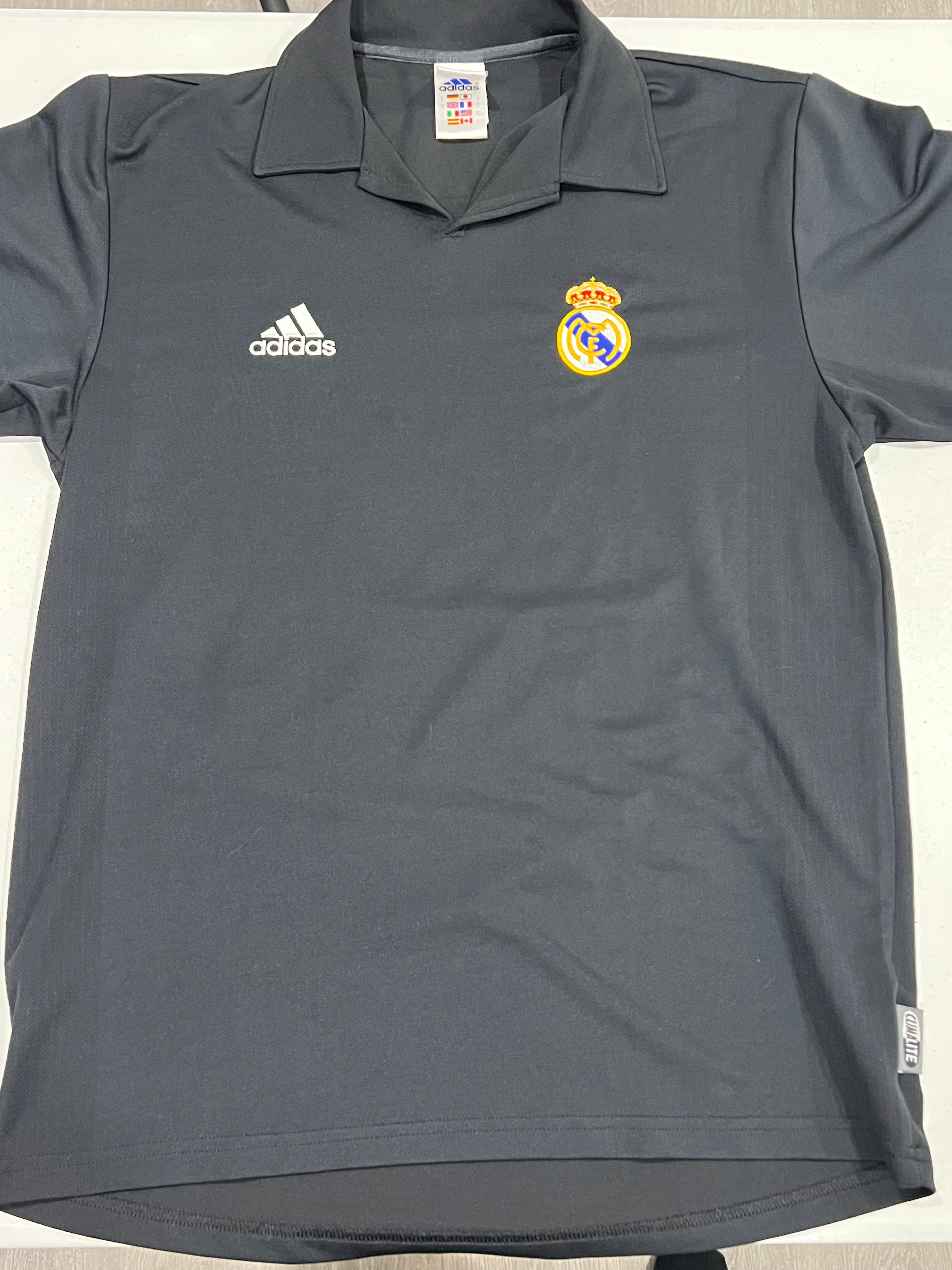 Zidane Real Madrid 2002/03 Centenary Retro Jersey Size Small Sponsor Less