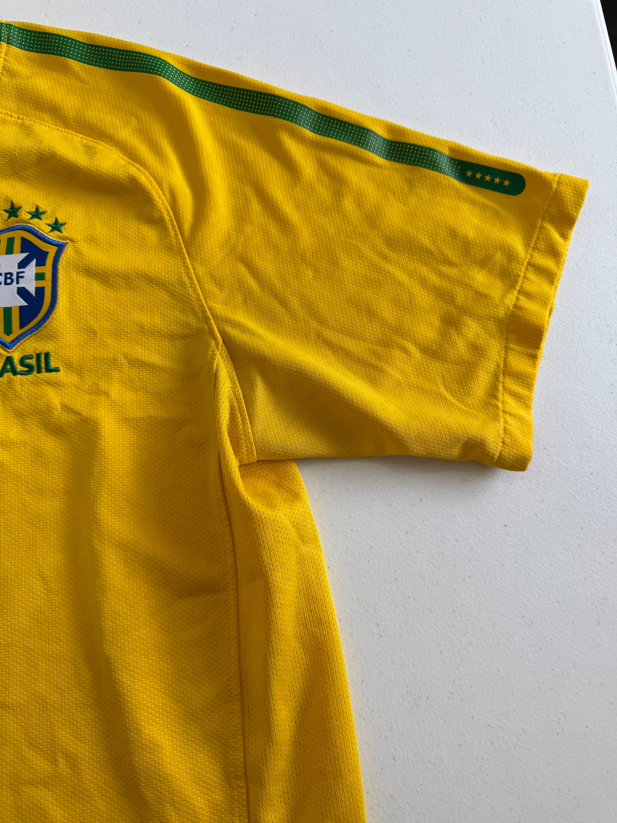 Brazil 2010 Home Jersey #9 Size Medium