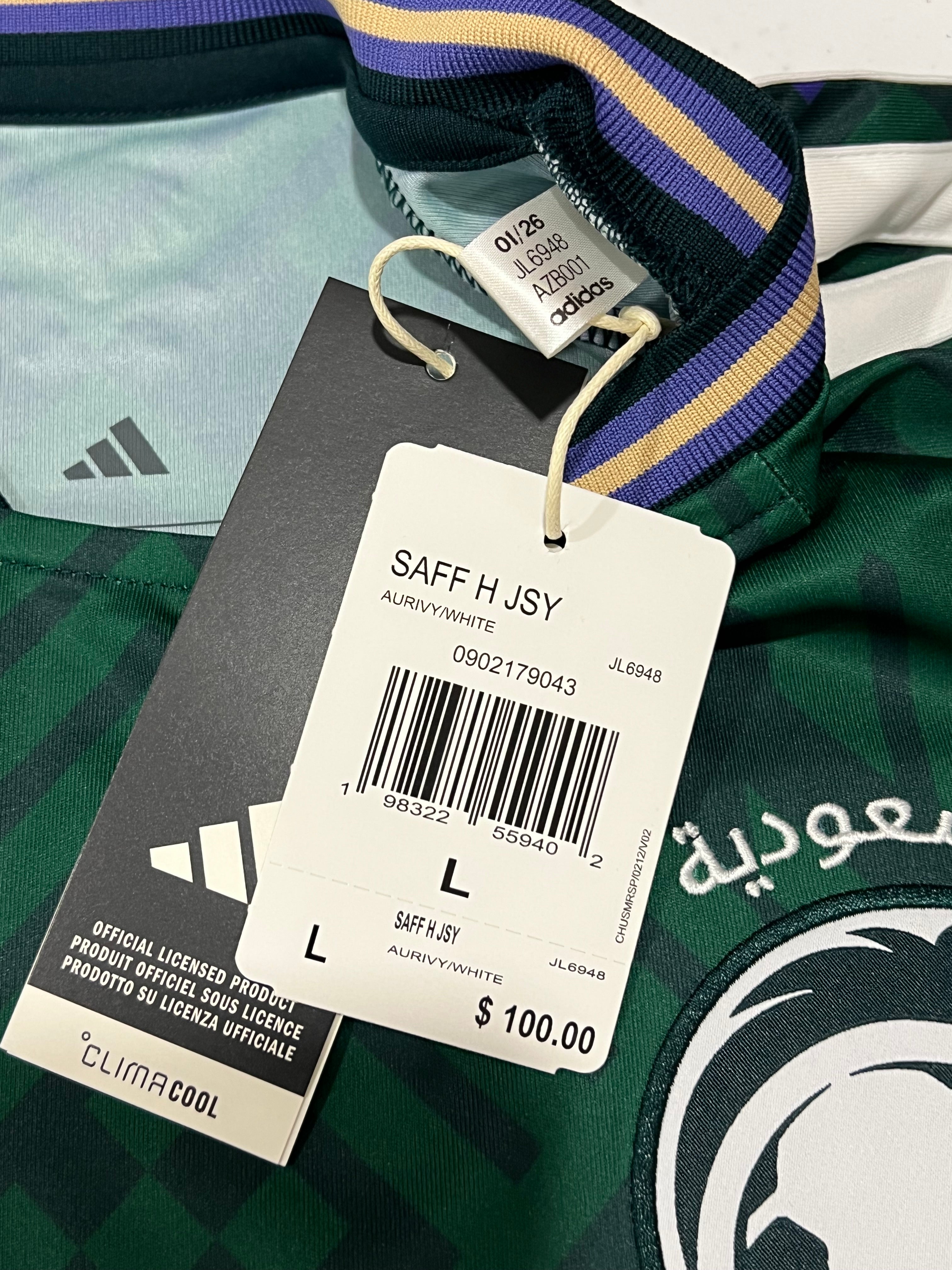 Saudi Arabia Home 2026 World Cup Jersey New with Tags