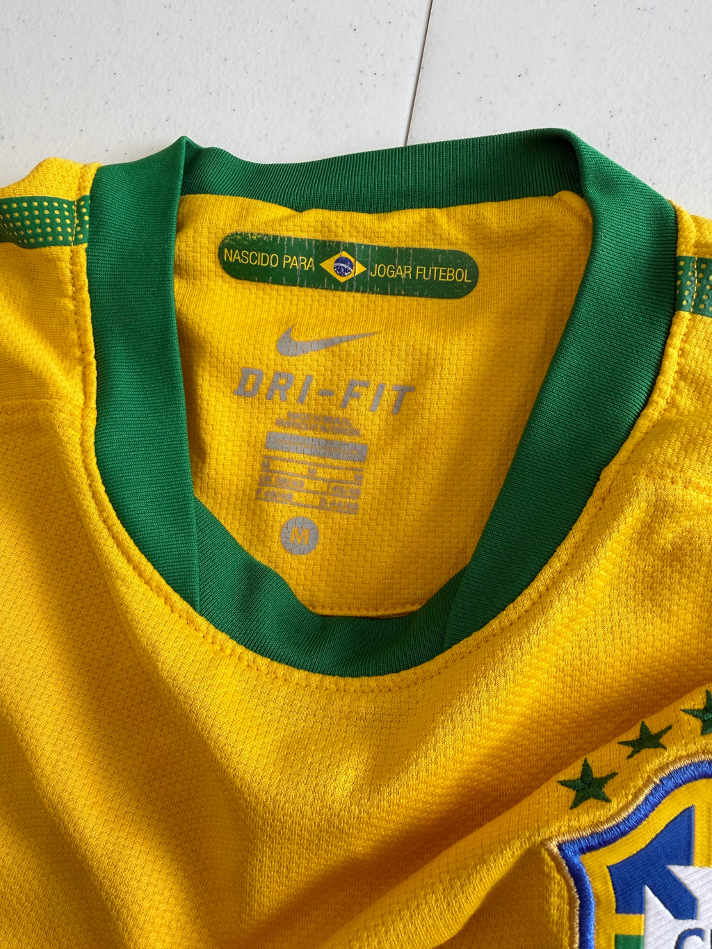 Brazil 2010 Home Jersey #9 Size Medium