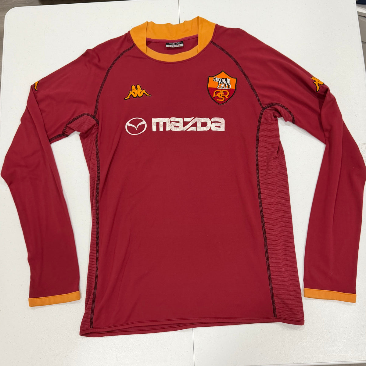 AS Roma 2002-03 Home Long Sleeve Size Large