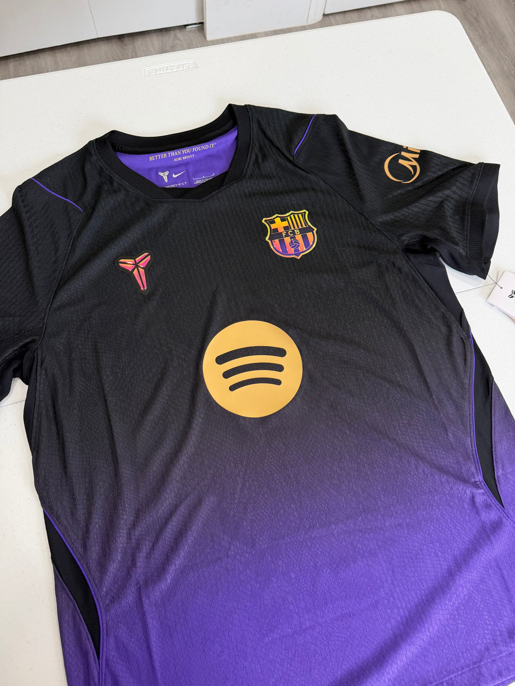 FC Barcelona 2026-27 Away Jersey Size Large Black Mamba Authentic Player Version BNWT