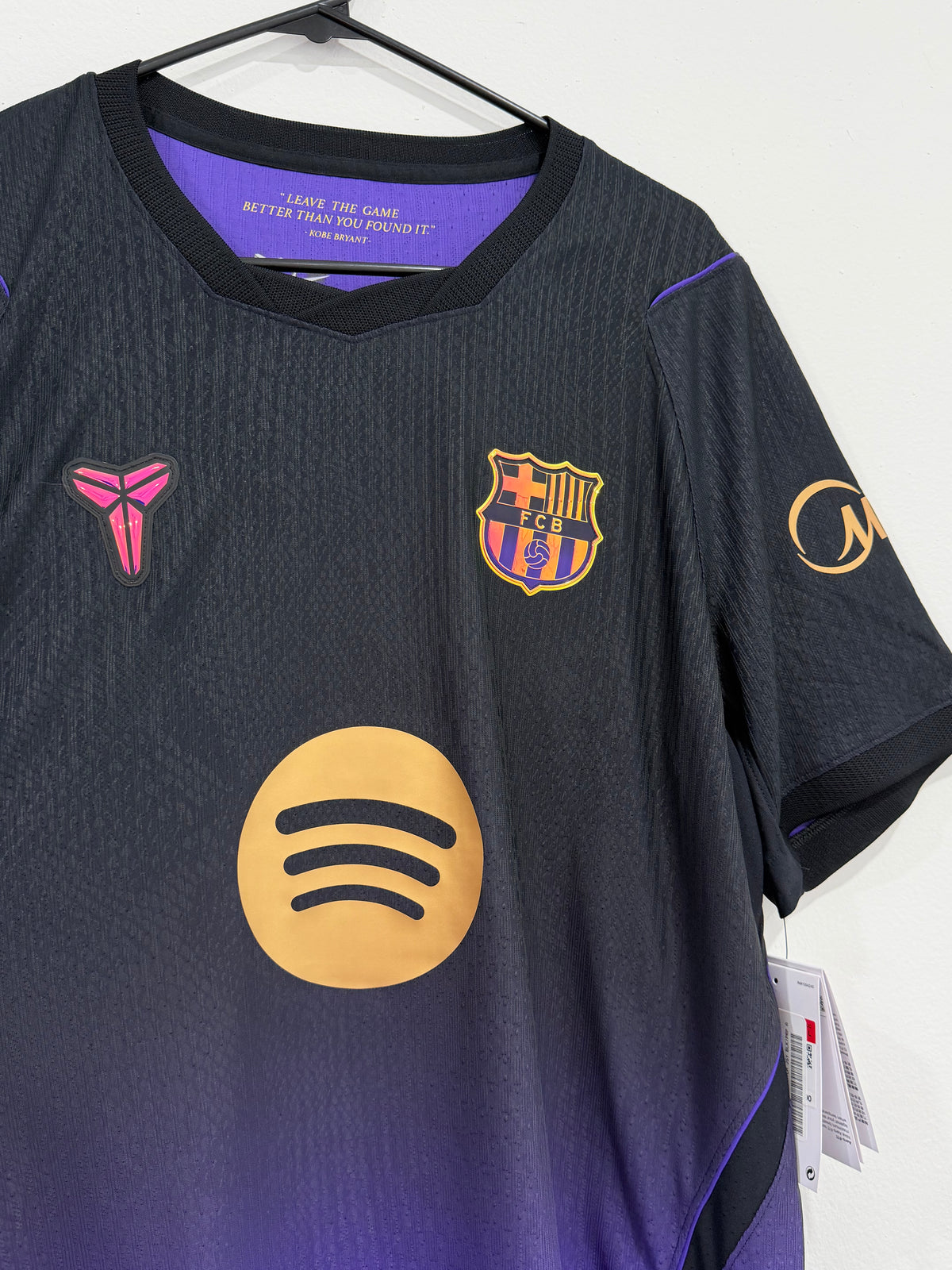FC Barcelona 2026-27 Away Jersey Size Large Black Mamba Authentic Player Version BNWT
