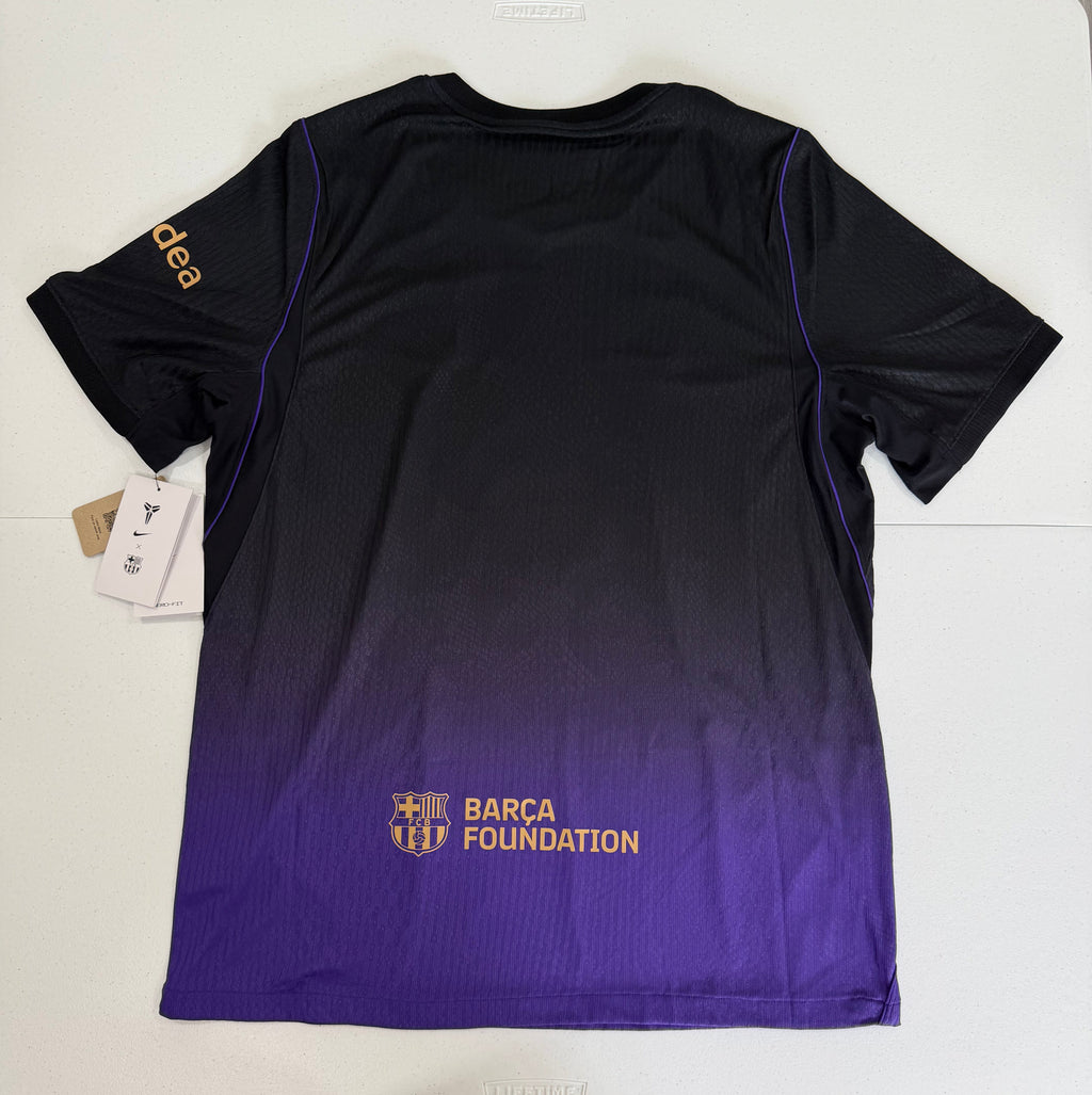 FC Barcelona 2026-27 Away Jersey Size Large Black Mamba Authentic Player Version BNWT