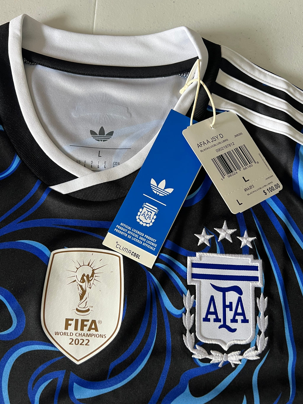 Argentina Away 2026 World Cup Jersey Size Large