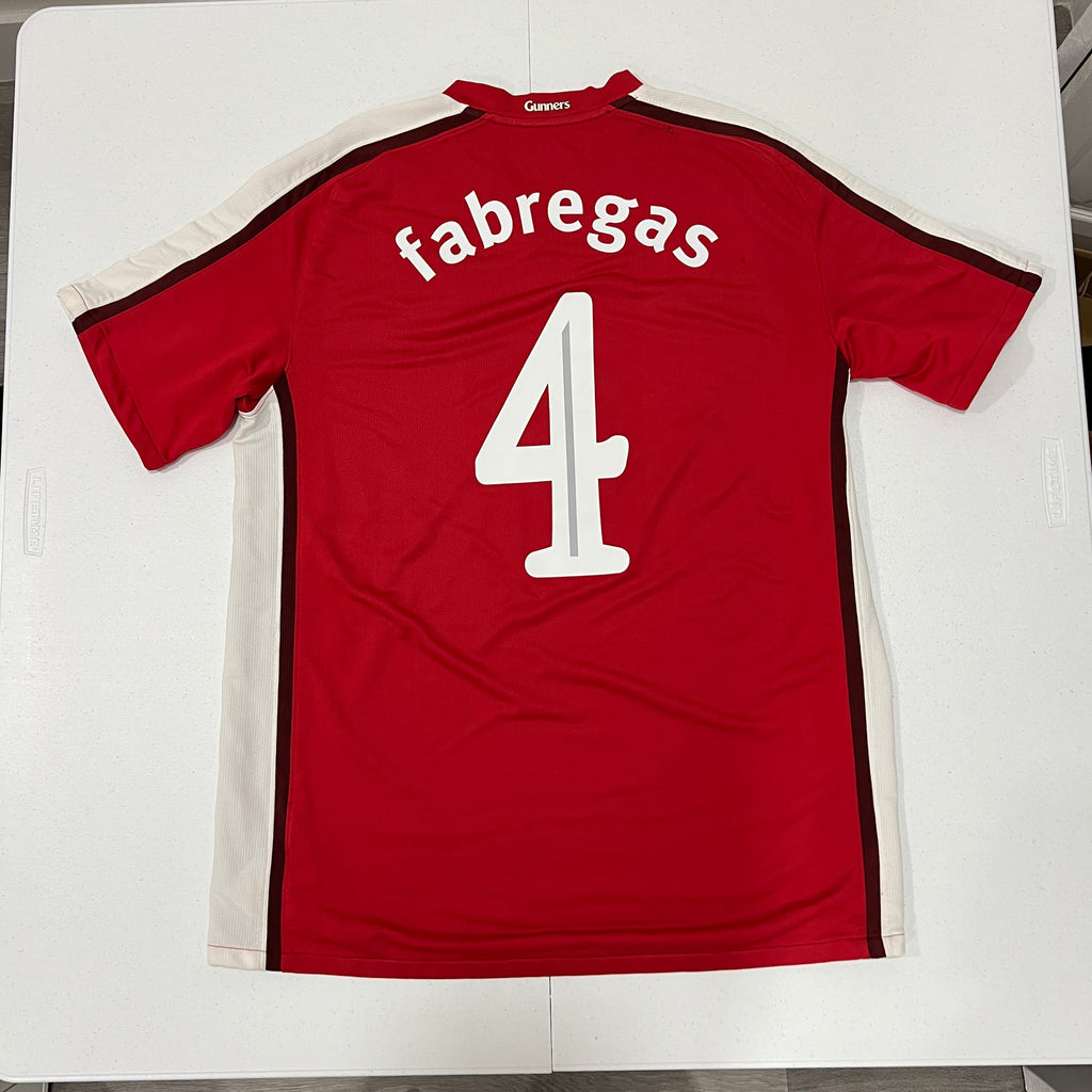 Arsenal 2008-10 Home Fabregas #4 Size Large