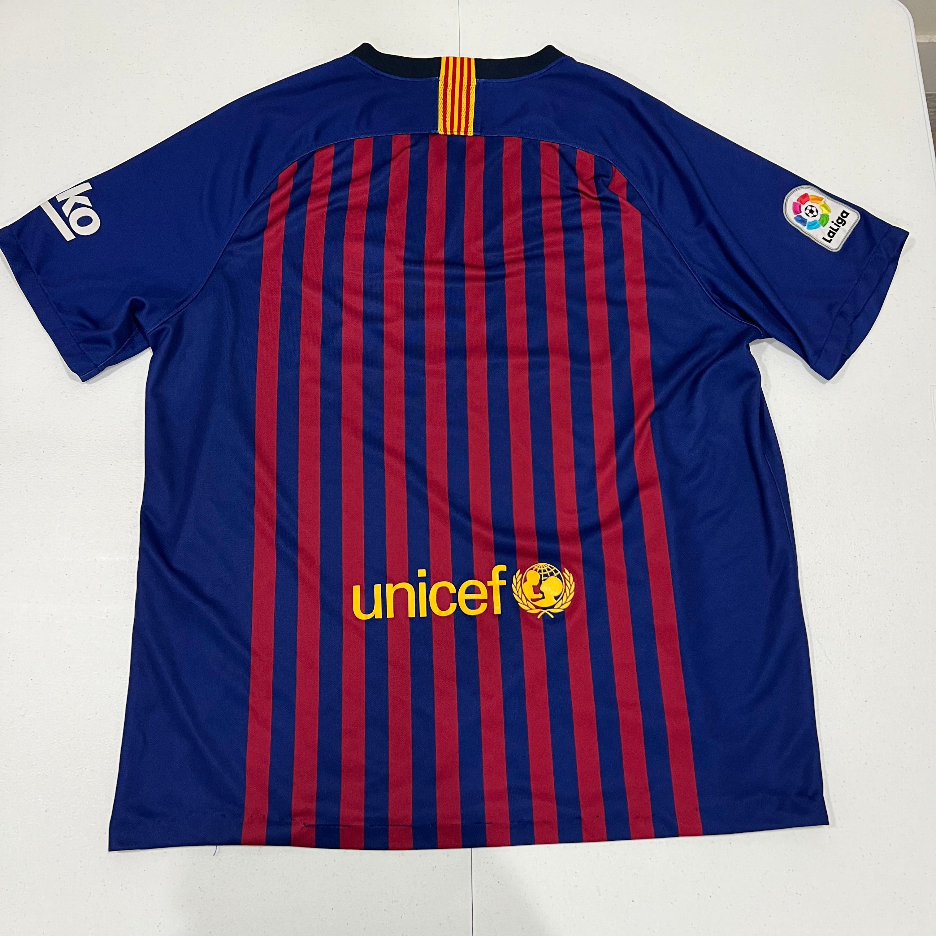 Barcelona 2018-19 Home Jersey Size XL