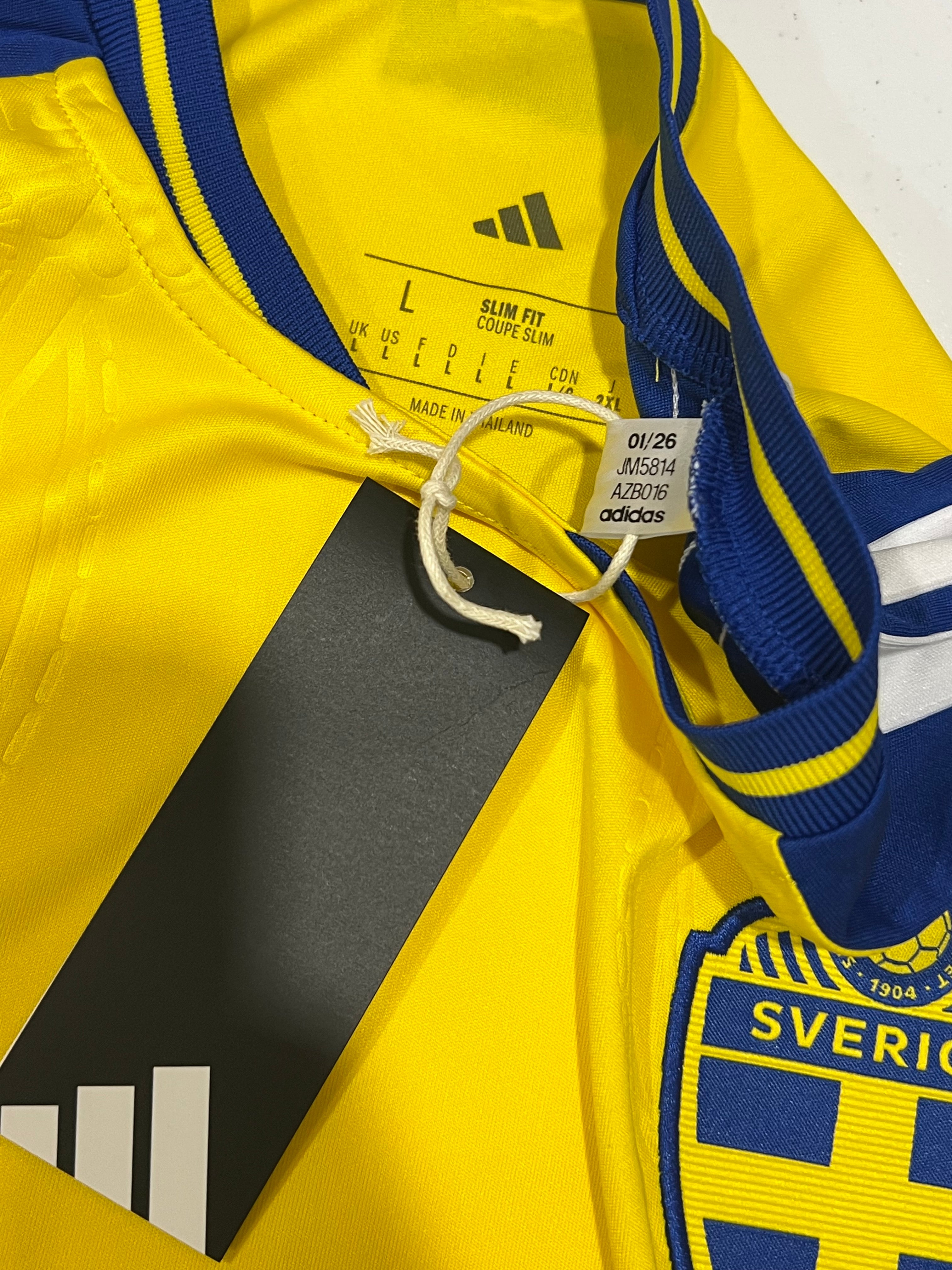 Sweden Home 2026 World Cup Jersey Size Large
