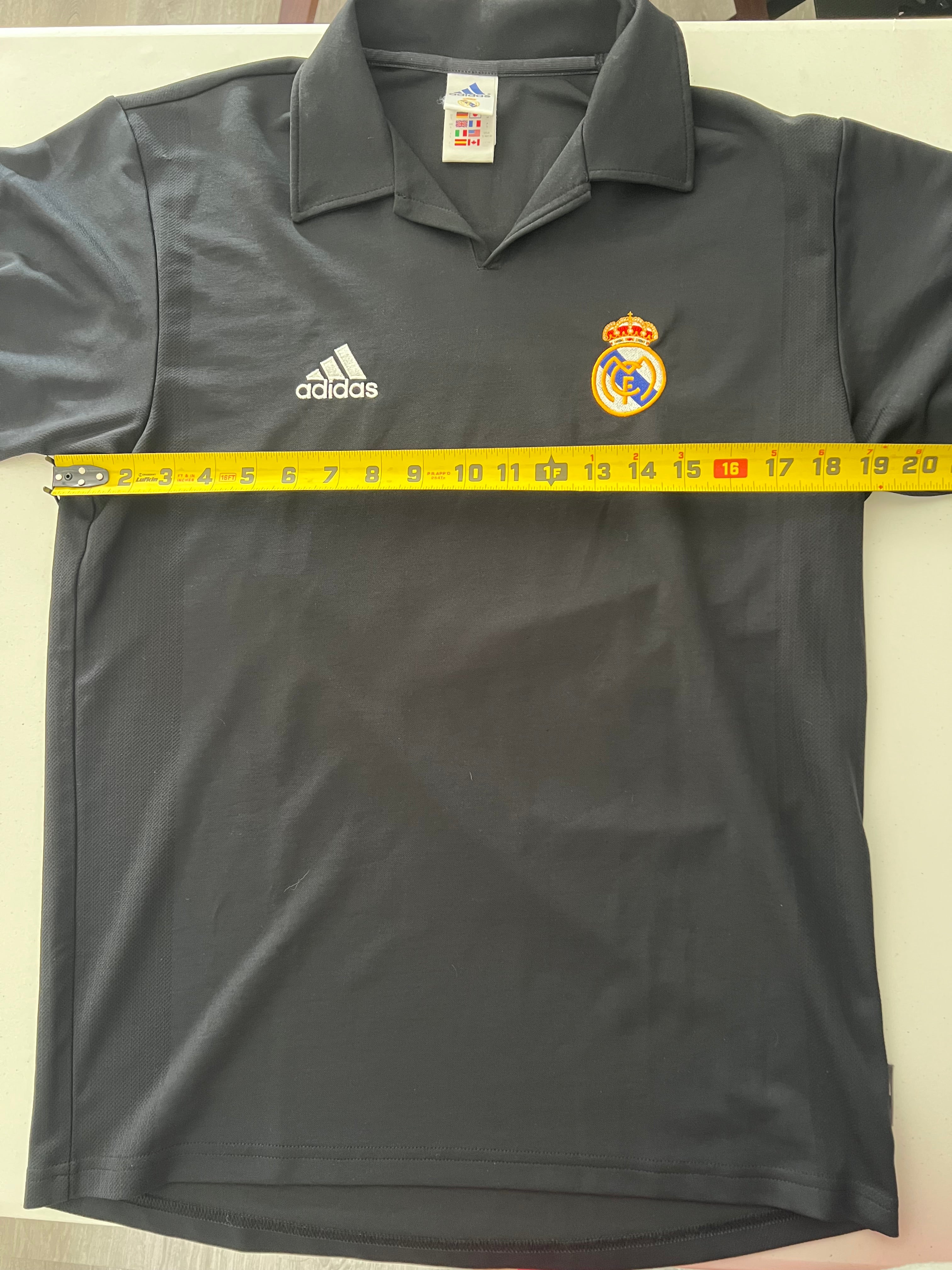 Zidane Real Madrid 2002/03 Centenary Retro Jersey Size Small Sponsor Less