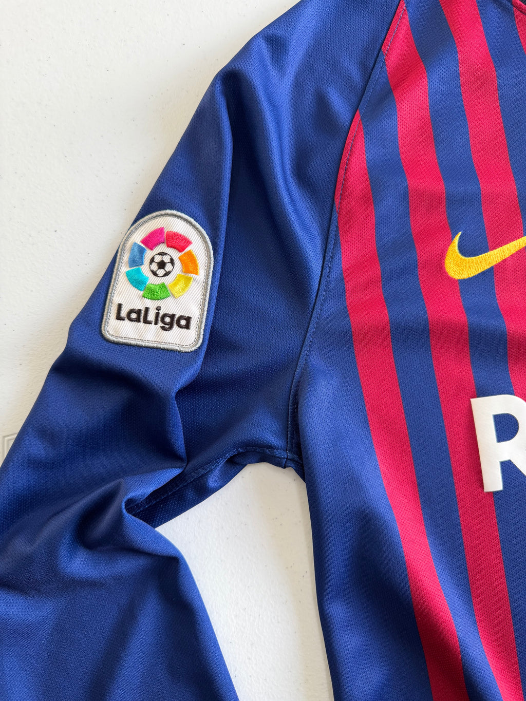 FC Barcelona 2018-19 Home Jersey Size Medium Long Sleeve