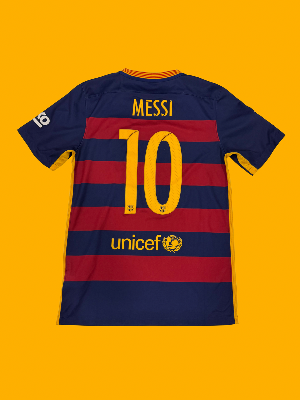 FC Barcelona 2015-16 Messi #10 Home Jersey Size Small