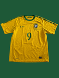 Brazil 2010 Home Jersey #9 Size Medium