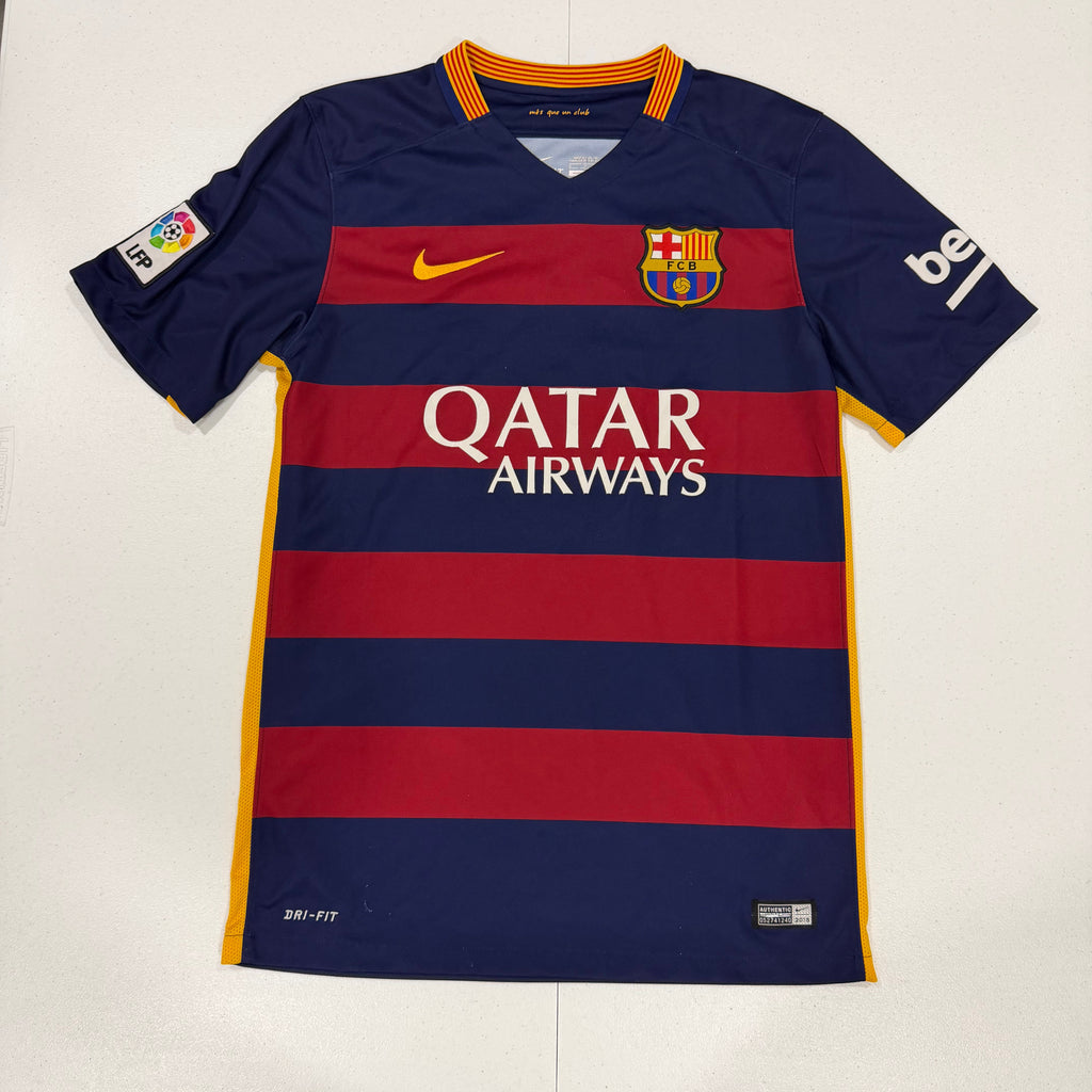 FC Barcelona 2015-16 Messi #10 Home Jersey Size Small