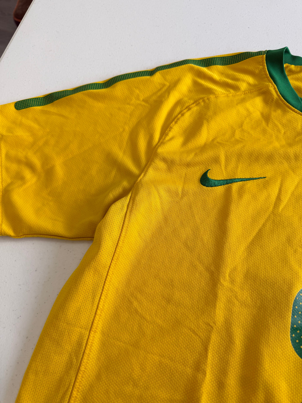 Brazil 2010 Home Jersey #9 Size Medium