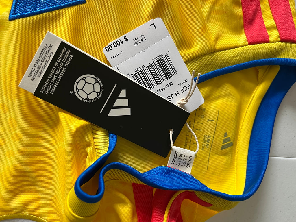 Colombia Home 2026 World Cup Jersey Size Large