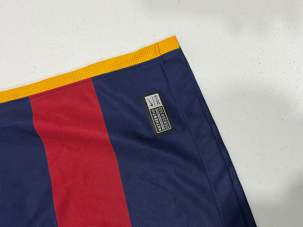 FC Barcelona 2015-2016 Suarez #9 Home Jersey Size Small