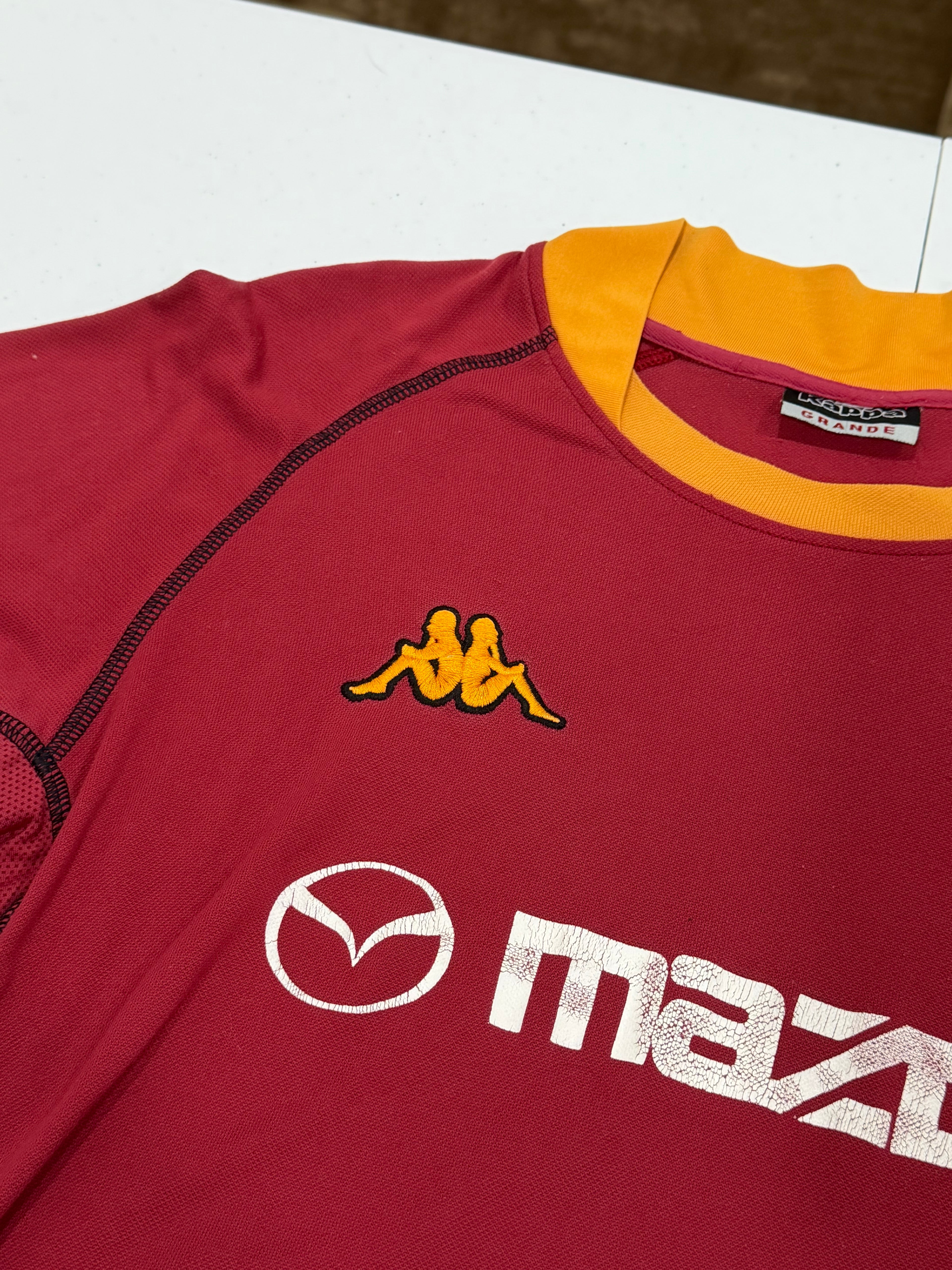 AS Roma 2002-03 Home Long Sleeve Size Large