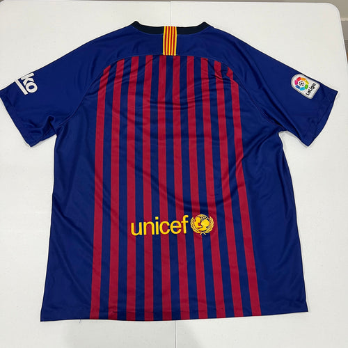 Barcelona 2018-2019 Home Jersey Size Large
