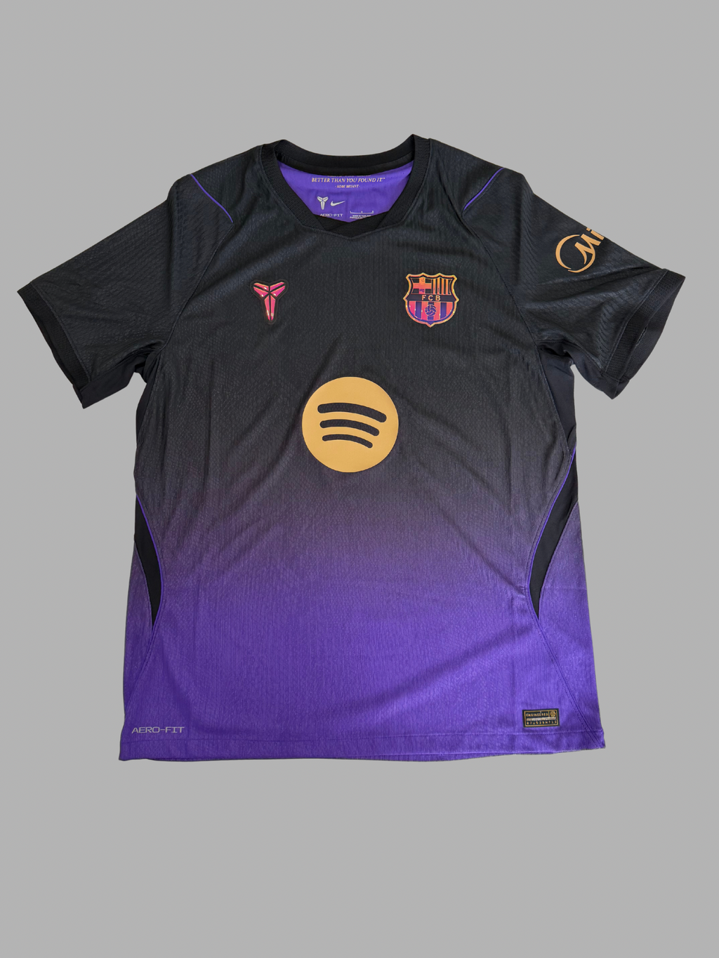 FC Barcelona 2026-27 Away Jersey Size Large Black Mamba Authentic Player Version BNWT