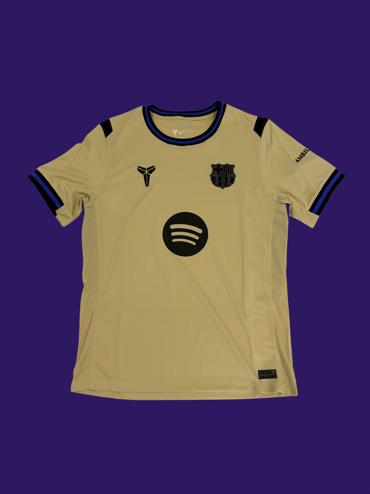 FC Barcelona 2025-26 Away Jersey Kobe Bryant Black Mamba BNWT