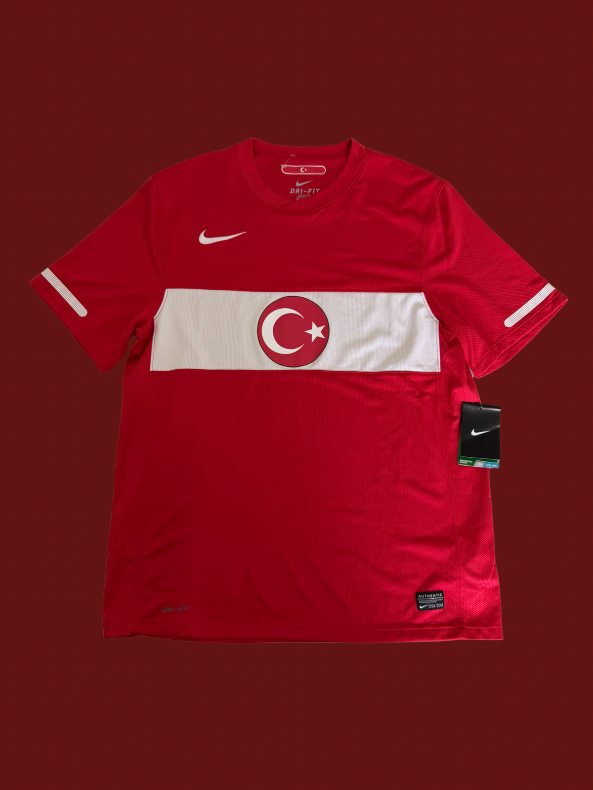 Turkey 2010 Home Jersey Size Medium Vintage Soccer BNWT